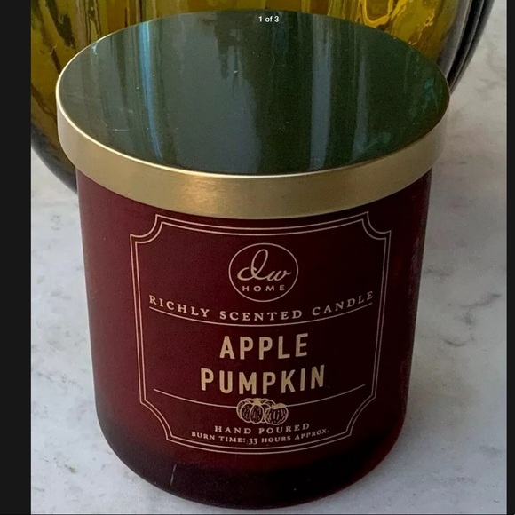 DW HOME CANDLE APPLE PUMPKIN NEW 9.1 oz I WICK - Picture 2 of 3